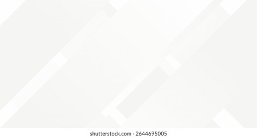 3D white geometric abstract background overlap layer on bright space with rounded rhomb effect decoration. eps 10