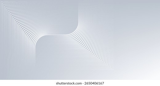 3D white geometric abstract background overlap layer on bright space with rounded rhomb effect decoration