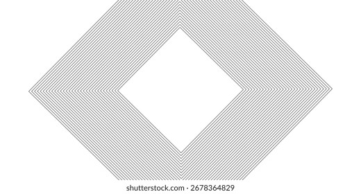 3D white geometric abstract background overlap layer on bright space with rounded rhomb effect decoration