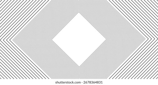 3D white geometric abstract background overlap layer on bright space with rounded rhomb effect decoration