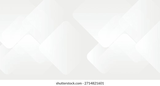 Capa abstracta geométrica blanca de la superposición del fondo 3D en el espacio brillante con la ilustración moderna redondeada eps10 de la decoración del efecto del rombo