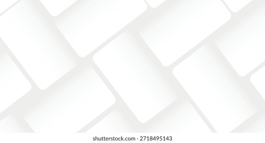 Capa abstracta geométrica del traslape del fondo blanco 3D en el espacio brillante con la decoración redondeada del efecto del rombo