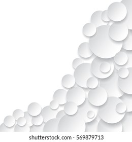 3d white geometric abstract background,3D Vector wallpaper 