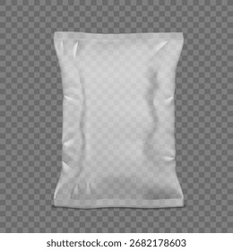 Paquete De Refrigerio Brillante Blanco 3D Aislado En Transparente. Vector EPS10