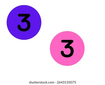 3d white isolated number 3 three in white background with shadow 2025