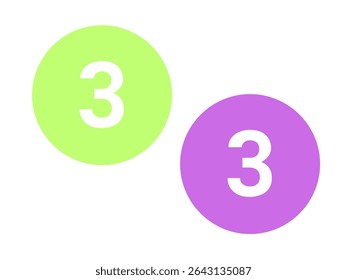 3d white isolated number 3 three in white background with shadow 2025
