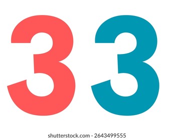 3d white isolated number 3 three in white background with shadow 2025