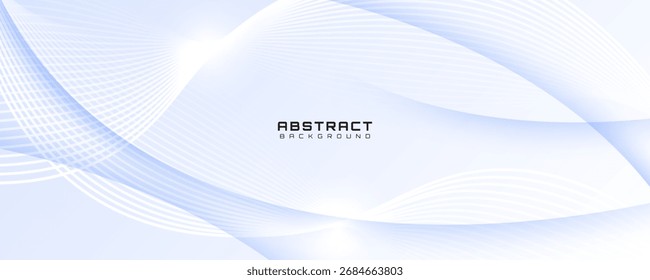 3D white lines abstract background overlap layer on bright space with glowing waves effect decoration. Modern graphic design element stripes style concept for web, art, flyer, card, or brochure cover