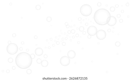 Bolha de sabão branco 3D com textura de água de colágeno. Orbe líquida transparente isolada que se assemelha a uma gota de geleia. Esfera sérica clara, ideal para design cosmético hialurônico.