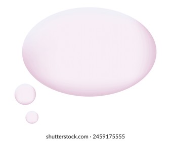Burbuja de habla blanca 3d, icono de mensaje de chat de redes sociales. Vaciar burbuja de texto, comentario, Vector de globo de diálogo