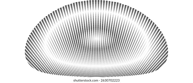 3D white techno background. Big data visualization on dark space with dotted lines shape effect decoration. Modern graphic design element dots circle style concept for flyer, card, or brochure cover