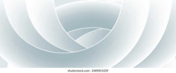 3d white wave abstract background. realistic design