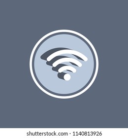3d Wifi connection signal vector icon