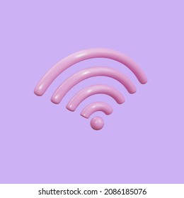 3D Wi-Fi icon design concept. wifi symbol. Vector illustration.