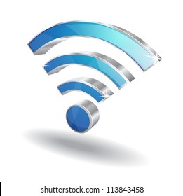 3d Wifi Signal Vector Icon