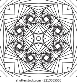 3D-Wireframe geometrische Formen Abstrakte dynamische zerbrochene Textur. 3D-Muster. Die Illusion des Bewegungsmusters.