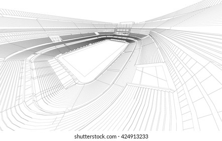 362 3d Wireframe Of Stadium Images, Stock Photos & Vectors | Shutterstock