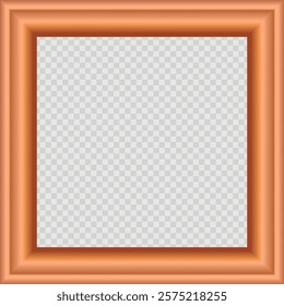 3D wood frame. Squared golden vintage textured wooden border. Vintage cover. Place for text. Vintage antique gold rectangular frames for paintings or photographs. Template vector illustration.