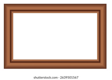 3D wood frame. Squared golden vintage textured wooden border. Vintage cover. Place for text. Vintage antique gold rectangular frames for paintings or photographs. Template vector illustration.