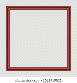 3D wood frame. Squared golden vintage textured wooden border. Vintage cover. Place for text. Vintage antique gold rectangular frames for paintings or photographs. Template vector illustration.