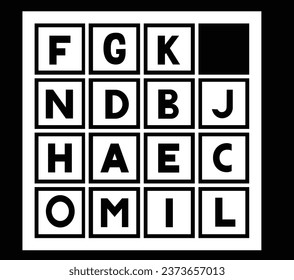  3d wood tile or square block with letter sign wording text, puzzle words game crossword play cube board font language education, tidy vector illustration of play alphabet block