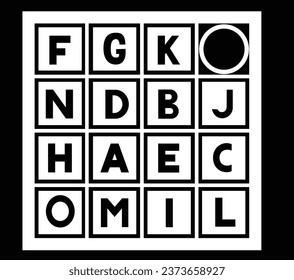 3d wood tile or square block with letter sign wording text, puzzle words game crossword play cube board font language education, tidy vector illustration of play alphabet block