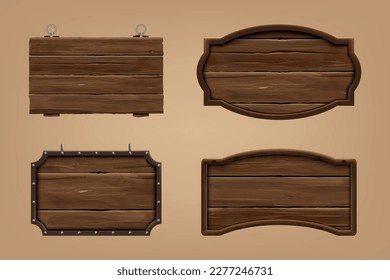 Realistic wooden round board Royalty Free Vector Image