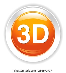3d word button  