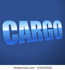 3d words as illustration for logistics, transportation, shipping, delivery