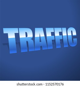 3d words as illustration for logistics, transportation, shipping, delivery