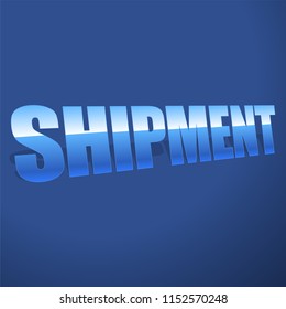 3d words as illustration for logistics, transportation, shipping, delivery