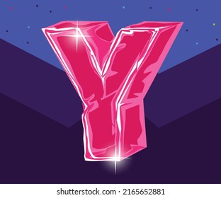 3D Y Letter Logo Vector