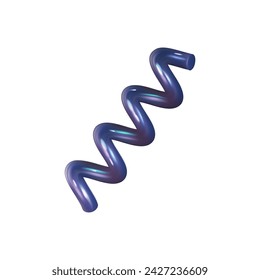 3d y2k Chrome holographic glossy element. Abstract shape chrome metal render. Y2K form shiny holo light. Vector illustration 3d render.