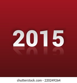 3d year 2015 vector background