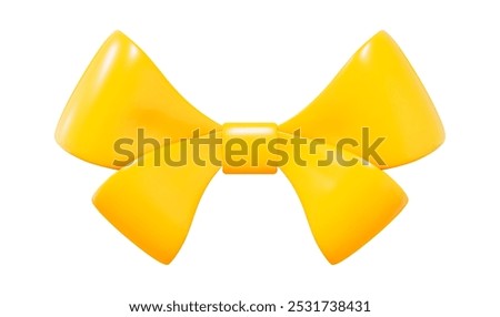 Image, Stock Photo Two crossed wrenches with yellow tie bow on violet background