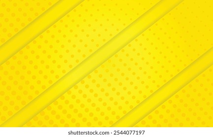 3d yellow comic sunburst effect background with halftone. pop art comic-style vector background. Suitable for templates, sale banners, events, ads, web and pages