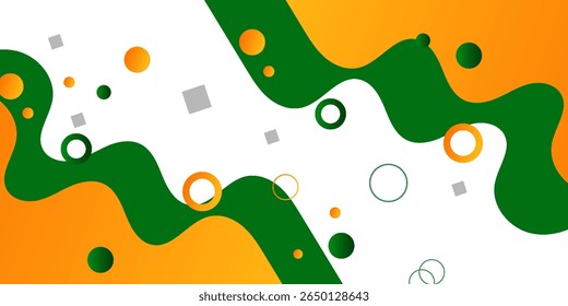 El fondo abstracto verde amarillo 3D se superpone en el espacio brillante con la decoración que fluye de las ondas. Estilo moderno del recorte del elemento del Diseño gráfico. diseño moderno de moda