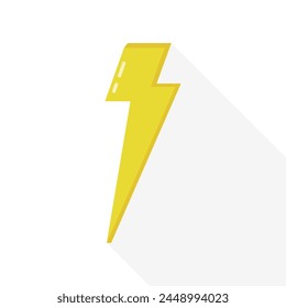 3d yellow lightning with sparks, clouds and double thunderbolt icons on white background. Render of lightning hit, electric strikes, flash of thunderbolt. 3d cartoon simple vector illustration