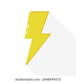 3d yellow lightning with sparks, clouds and double thunderbolt icons on white background. Render of lightning hit, electric strikes, flash of thunderbolt. 3d cartoon simple vector illustration