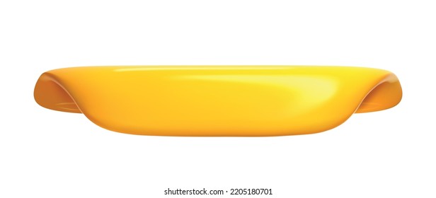 3d yellow volume bubble tag vector illustration collection. Website tab. Web page bookmark button. Folder layout. 3d big sticker edge catalogue. Display offer option template. 