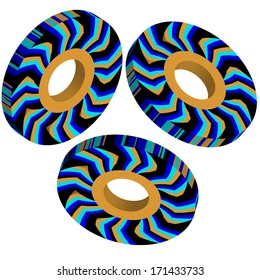 3D Zebra Rings