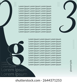 3DG text social media banner design idea 