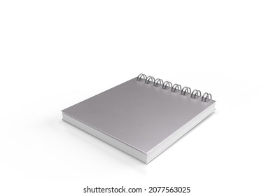 3D-Illustration - A blank notebook, notepad.