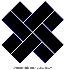 3-dimensional black square and triangle logo shape, perfect for logos and symbols
