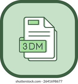 3dm Line vector Icon Design