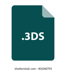 3DS File Format Icon - Vector