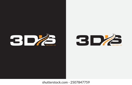 3D'S logo for identity. construction template vector illustration for your brand.