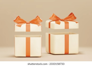 3D-style vector opening gift box are available for use on online shopping websites or in social media advertising.