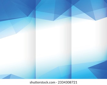 3-fold leaflet background image vector illustration