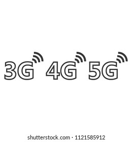 3g 4g 5g icons